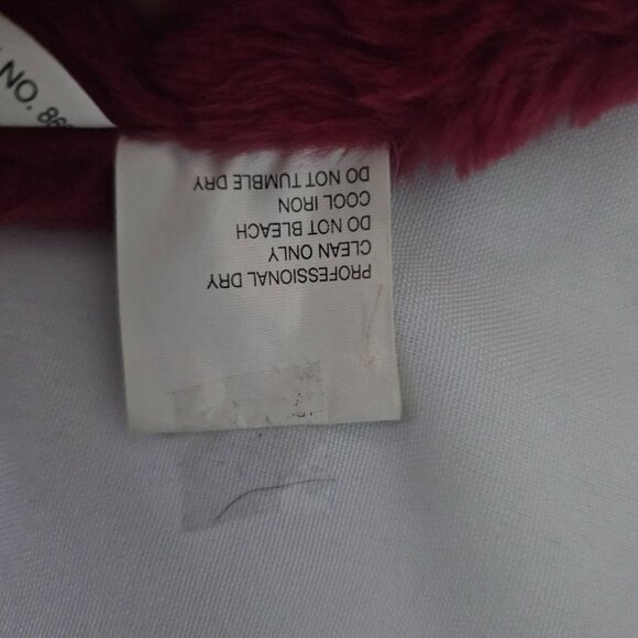 Apriori Cotton & Casual Apriorisette Burgundy Plush Lined Puffer Vest Size 8 - Picture 10 of 14